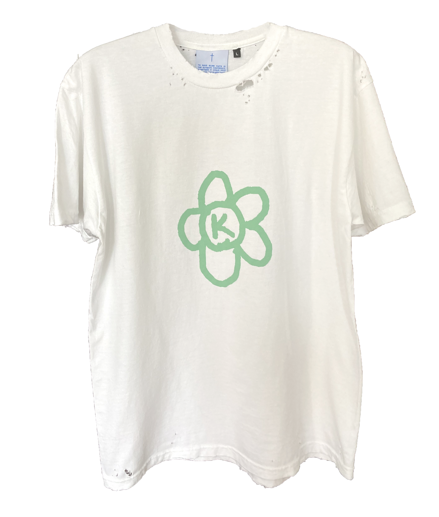 T SHIRT WHITE K-FLOWER